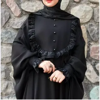 مانتو عبایی گل گلی الیزه درجه یک 