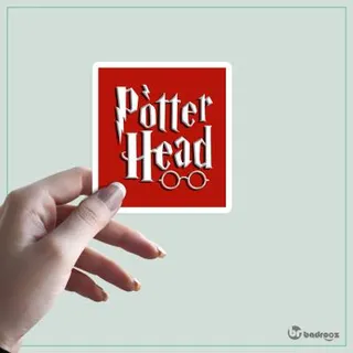 استیکر potter head- harry potter