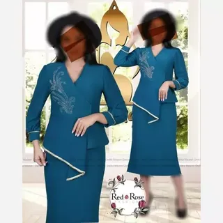 پیراهن مجلسی طلوع زنانه دخترانه کرپ مناسب سایز 38 تا 56