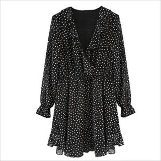 پیراهن یقه باز زنانه مدل دیبا