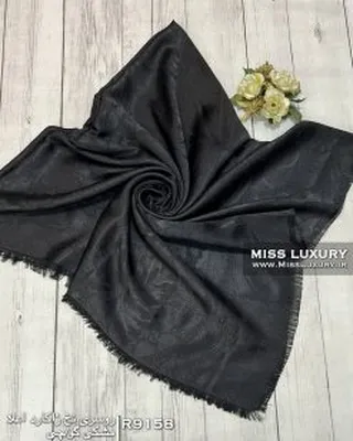روسری نخ ژاکارد اعلا مشکی گوچی R9158