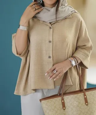 شومیز آستین کوتاه زنانه السانا مدل 2201