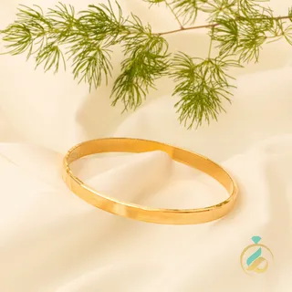 النگو طلا آینه ای زرد 1