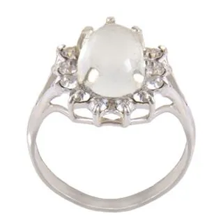 انگشتر نقره زنانه بازرگانی میلادی کد AW-029