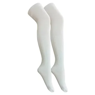 جوراب ساق بلند زنانه تن پوش هنگامه مدل گل برجسته گ...