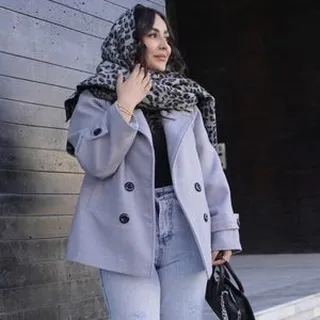 پالتو فوتر طوسی  زنانه