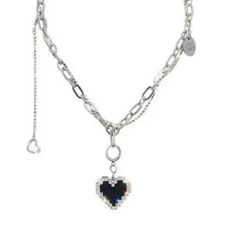 گردنبند مدل قلب پیکسلی