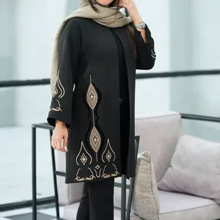 مانتو کتی گلدوزی ماهرخ