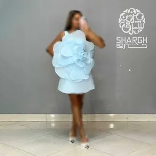 پیراهن طرح گل ساتن و بیده