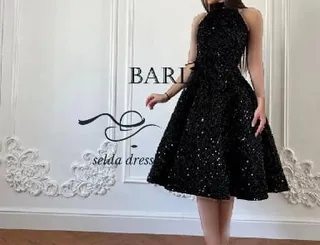 لباس مجلسی عروسکی دخترانه پولکی ۱۶۸۸