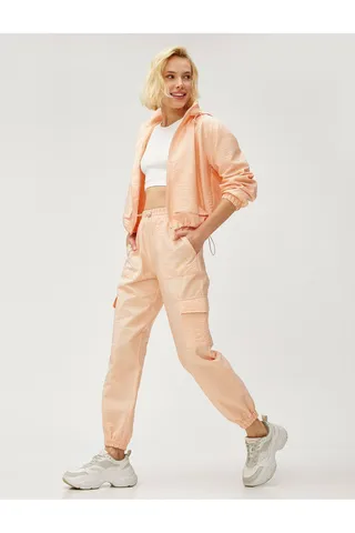 Kotonشلوار جوگر چتر نجات با جیب و کمر الاستیک