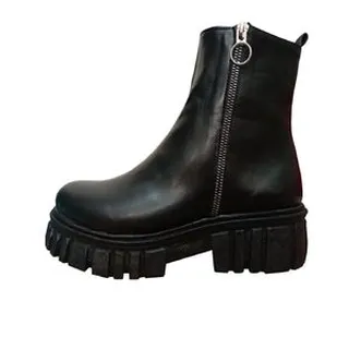 نیم بوت زنانه مدل بغل زیپ کد A-78 رنگ مشکی