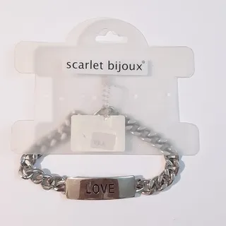 دستبند زنانه طرح LOVE اسکارلت بیژوکس scarlet bijiux آلمان (ارسال رایگان)