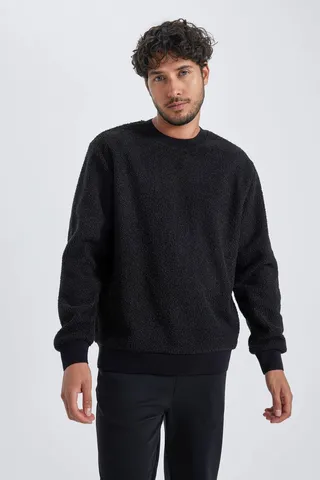 Defactoسویشرت معمولی Fit Crew Neck Basic A6818ax23wn