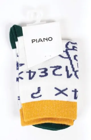 جوراب طرح فضاپیما و اعداد