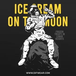 تیشرت Ice Cream On The Moon