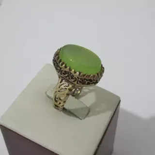 انگشتر مردانه عقیق 16 حرز لیمویی