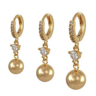 گوشواره زنانه وای اس ایکس مدل AAC835 بسته سه عددی