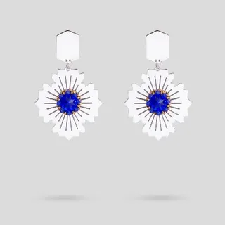 گوشواره تهران استیل آبی
