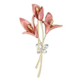 گل سینه زنانه شهر جواهر مدل SJ-BR014-R