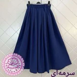 دامن کتان زارا پرچین و کلوش بلند در رنگبندی متنوع(کد1376)