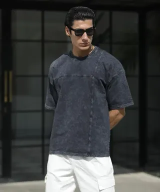 تیشرت لانگ سنگ شور T42247