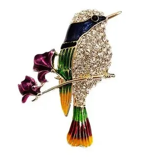 سنجاق سینه زنانه مدل پرنده عاشق کد beh123