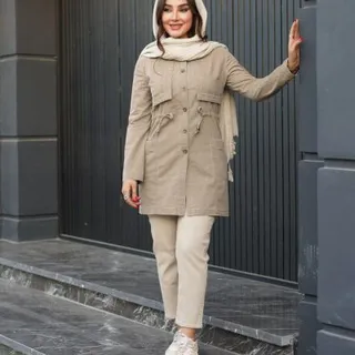 مانتو پاییزه کتان درجه یک پالیز شیک زنانه کد 769