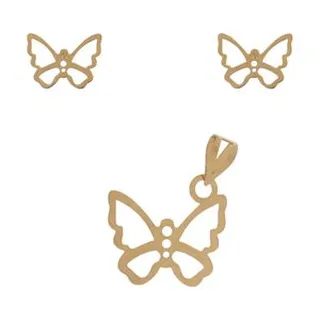 نیم ست طلا 18 عیار زنانه کد 20