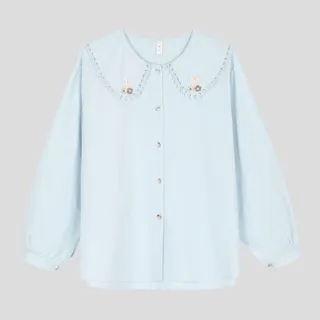 شومیز یقه پیتر پن پاپیونی