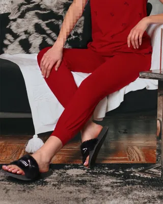شلوار دمپاکش زنانه 1268 – عنابی