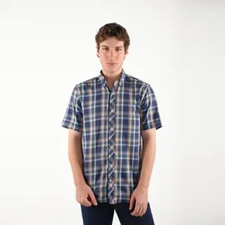 پیراهن آستین کوتاه یقه برگردان مردانه پاتن جامه مدل 04MR8091