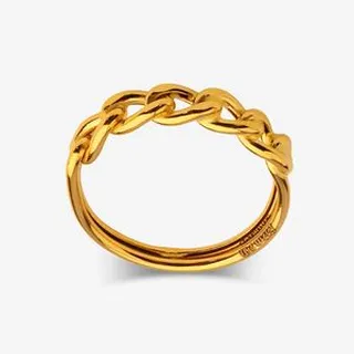 انگشتر طلا 18 عیار زنانه با طرح کارتیه مدل Dr8013 سایز 56