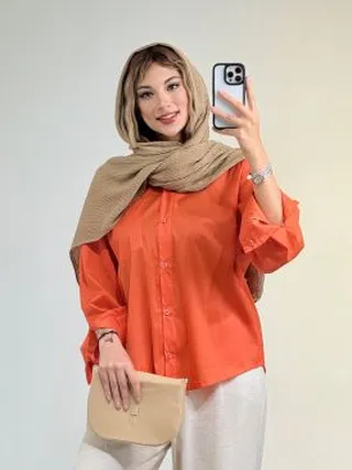 شومیز تک جیب پشت پیله کد 19003
