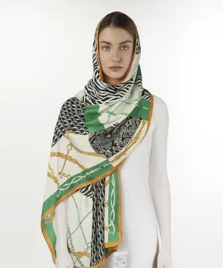 شال ابريشم زنانه موريك كد RO03