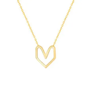 گردنبند طلا زنانه طرح قلب