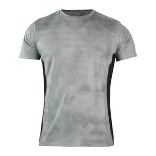 تی شرت آستین کوتاه ورزشی مردانه مدل GS-M-232226 رنگ طوسی روشن