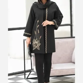 مانتو کتی مجلسی زنانه مانتو نازدار