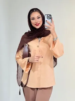 شومیز جلو بسته تولید ایواز کد 18745