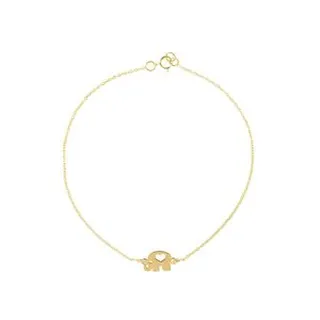 پابند طلا 18 عیار زنانه ترابی گالری مدل فیل GAN035