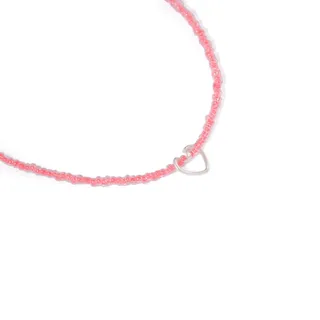 گردنبند نقره سنگی قلب