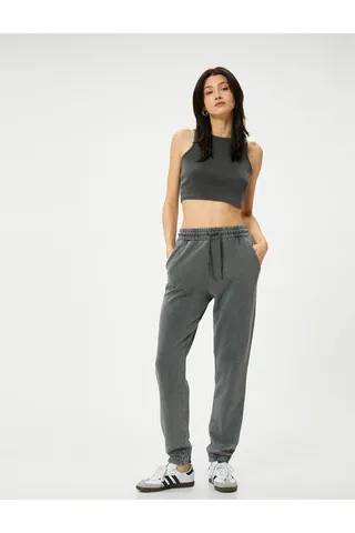 KotonCrop Ribbed Athlete Crew Neck Standard Crop