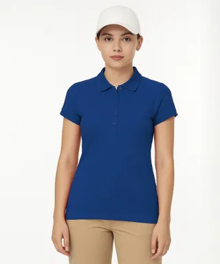 پولوشرت آستین کوتاه زنانه ساتین مدل W10AB