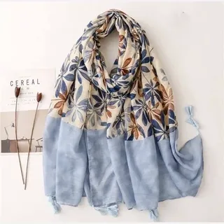 شال نخی وارداتی منگوله دار trf 