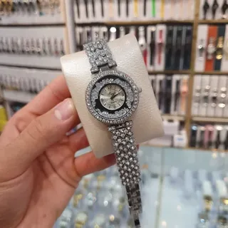 ساعت مچی زنانه فول نگین  اعداد یونانی و ساده