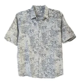 پیراهن سایز بزرگ استین کوتاه مردانه 1018