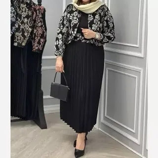 سه تیکه کت سارافون کمربند پامچال