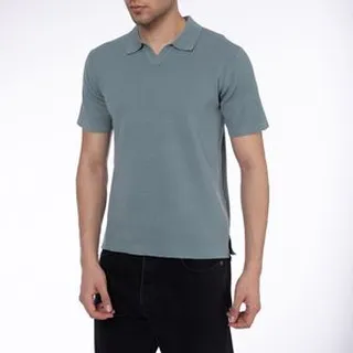 پولوشرت بافت آستین کوتاه مردانه زی سا مدل 1007 رنگ سبز