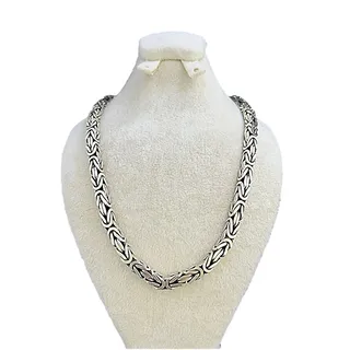 زنجیر نقره مردانه کد glsr-2087