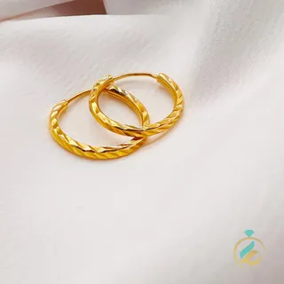 گوشواره طلا طرح حلقه یکتاخواه